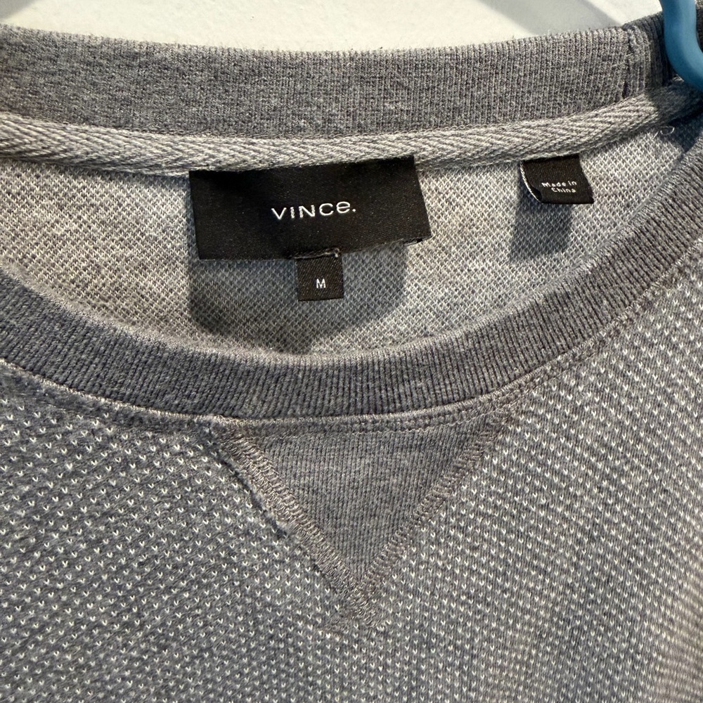 Vince Charcoal Crewneck Men's Sweater‎ - Picture 6 of 9
